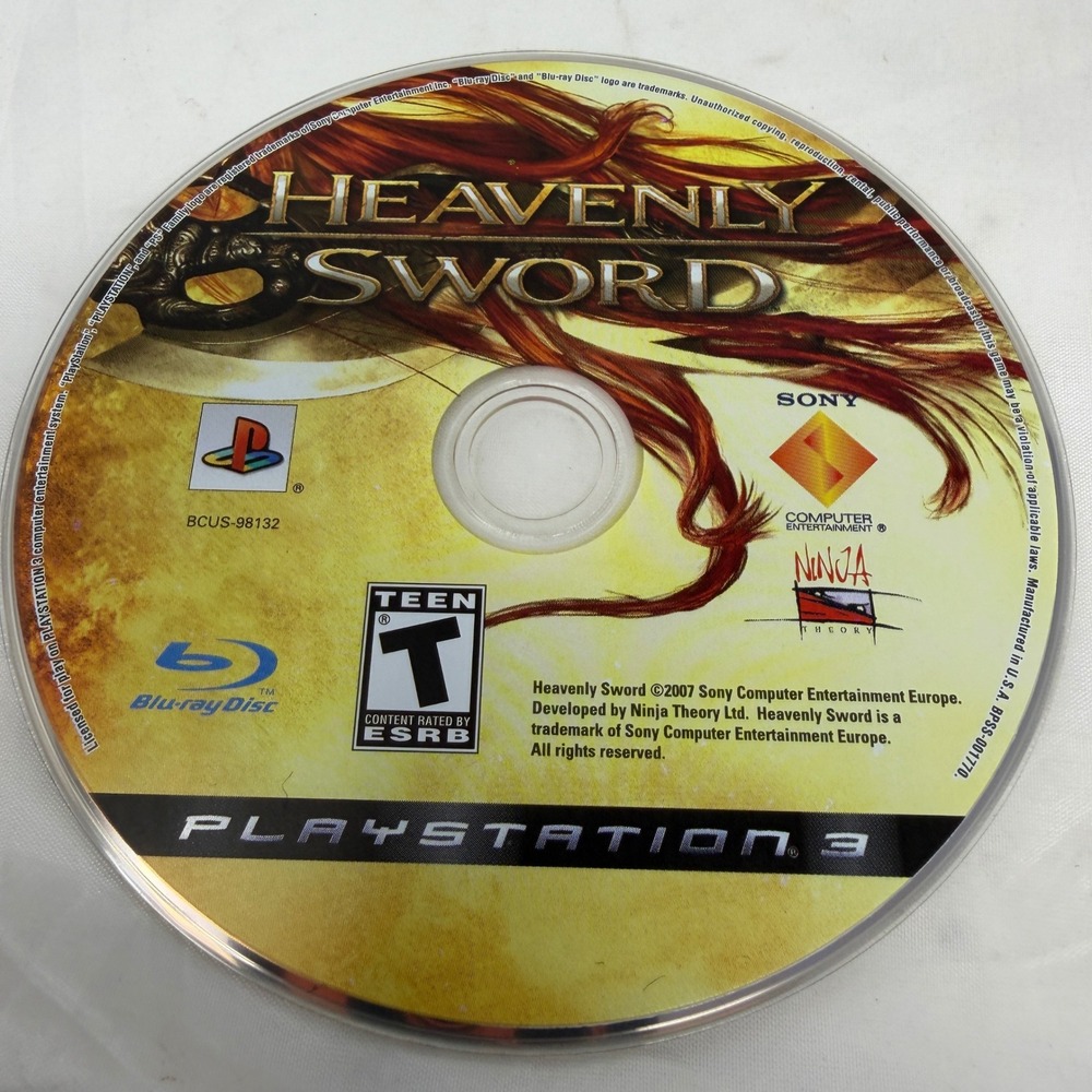 Heavenly Sword Sony PlayStation 3 PS3 2007 BCUS-98132 Action Adventure Disc Only